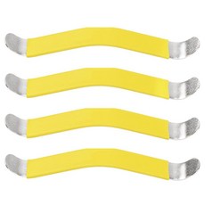 Yootones 기타 스트링 스프레더 4개 기타 베이스 우쿨렐레와 호환되는 고무 코팅 기타 루티어 툴(옐로우), Yootones 기타 스트링 스프레더 4개, 기타 베이