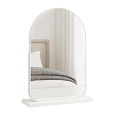 이너네스트 아치형 LED 화장대 거울 각도조절 탁상용, 화이트(비조명)