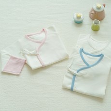 베베플로 조리원 배냇저고리 국내생산 배넷 무형광 순면 100% 양면40수