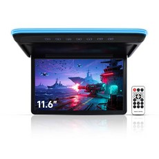 11.6인치 차량 오버헤드 플레이어 모니터 IPS 화면 디스플레이 1080P 비디오 초박형 장착 루프 HDMI IR FM USB SD., 1개