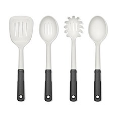 OXO 굿 그립 4피스 나일론 식기 세트 귀리 논스틱 조리기구를 보호하도록 설계된 조리기구, Oat