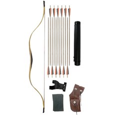 無名製弓 二級層壓漢長梢弓套裝 - 開元弓 層壓弓 反曲弓 明弓 傳統弓 古典弓, 1個, 二級層壓漢長梢,35磅