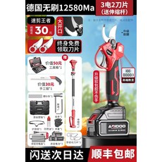충전식 전지가위 고지 함석 전정 철판가위 전동 나무, 1개, 고지 전용 12580mAh 스피드킹 3배터리