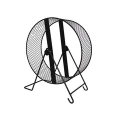 애완동물 친질라 쳇바퀴 햄스터 햄스터무소음 43인치 철제, 1개, 25x10cm 블랙