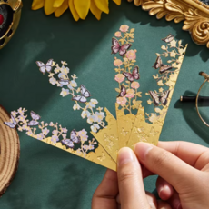 데일리무드 유화나비 금속 책갈피, 1세트, 4선