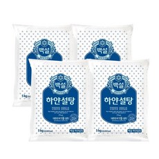 백설 하얀설탕, 5kg, 4개