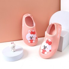 Shoelamode 迷你棕色和朋友心水鞋 koni