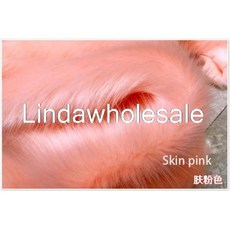 도매 두꺼운 품질 더미 봉제 여우 모피 펠트 천 인조 직물 카펫 장식 재료 5cm, No.15 pink, 1개