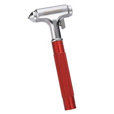 신센 자동차 창문 차단기 시벨트 커터 유리 깨기용 알루미늄 안전 해머 3-in-1 비상 키트 내화성 올메탈 이스케이프 도구 로드트립용 생존 액세서리 골드 1팩