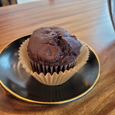 비건 다크 초코 머핀, 1개