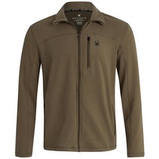 Spyder 남성용 플리스 재킷 - 폴라 플리스 스웨이드 남성용 재킷 경량 UPF 30+ 운동용 집업 양방향 스트레치 코트 남성용 Black Raven L