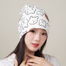 月子帽孕婦產後四季防風保暖坐月子帽子產婦防風頭巾髮帶六角帽, 1個