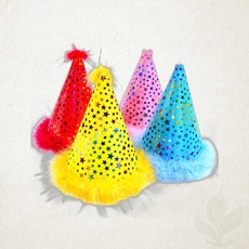 해피파티 EVA 별 고깔모자 랜덤 생일 파티 꼬깔모자 행사 소품 1개입