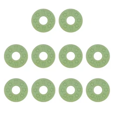 10 개/갑 고무 기타 스트랩 블록 수호자 잠금 실리콘 부품 액세서리, 04 Green