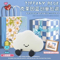 귀여운 캐릭터 말랑이 무드등 수유등 데스크테리어, AI 음성 인식형 / 클라인 블루 테마 패키