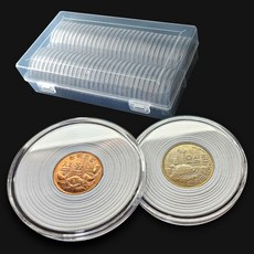 동전 보관함 60개 박스케이스 옛날주화 해외 코인 스펀지형 수납박스