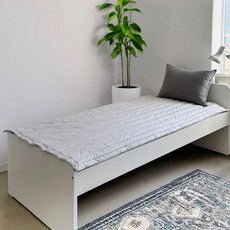 [코스트코]플로티나 순면 베이직 밴딩 패드 - 슈퍼싱글 그레이