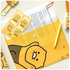 기맹 카카오 춘식이 봉투파일 발바닥 310X222MM A4서류보관함