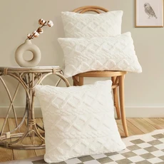 1PC 양면 플러시 없음 소파 솔리드 코어 사무실 커버 베개 컬러 지원 탄성, 50cmx50cm 1PC, Beige