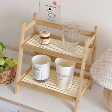2단 조립식 미니 선반 정리대 틈새 수납장, 27cm 2단