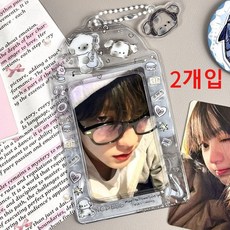 사원증케이스 학생증케이스 사원증신분증학생증 사원증목걸이 네임카드 사원증 캐릭터명찰목걸이 교통카드목걸이 명찰케이스 출입증케이스 카드케이스목걸이 카드지갑 카드케이스 케이스 맥세이프카드, 2개, 큐티 뮤직 도그