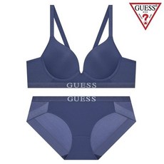 [백화점정품] 게스 언더웨어 로고밴드 캐주얼 브라팬티세트 GDWBRBP311DBU