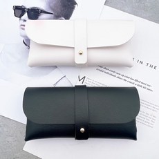 아띠꼴로 안경 케이스 지갑 선글라스 가죽 파우치 2개 보관함, 매트블랙