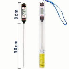 탐침온도계 온도계 온도 업소용 물온도 주방용 기름 식품용 3_연장형 블랙 30cm, 1개