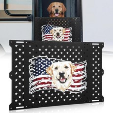 Gisafai 50.8cm(20인치) 조절 가능한 RV 스크린 도어 프로텍터 강아지용 알루미늄 그릴 가드 55.9-80cm(22-31.5인치) 와이드 캠퍼 도어에 적합 입, 20 Inch High, 개