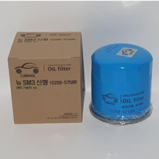 CARNOL 뉴SM3신형 전용 오일필터 호환 (15208-5758R), 1개, 뉴SM3신형 오일필터 15208-5758R