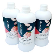 세미 베버시티 복숭아 아이스티 시럽 2kg 대용량 원액, 3개