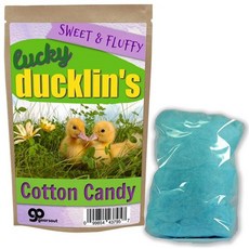 기어스 아웃 럭키 덕클린스 솜사탕 - 귀여운 아기 오리 새끼 Lucky Ducklin’s Premium Cotton Candy - Cute Baby Ducks Ducklings -, 1 Ounce, Blue, Girls - Gluten, 1개