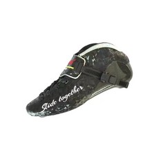 성인인라인스케이트 선수용 슬라이드 파워 카본 신발 상품, 1개, A. 블랙 단일 신발