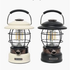문캠핑 빈티지 클래식 차박 피크닉 캠핑 LED랜턴 램프 L사이즈, 블랙, 1개