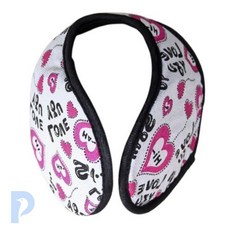 패턴 귀마개 하트 디자인 헤어밴드귀마개 겨울귀마개 털귀마개 어린이용귀마개 겨울귀덮개