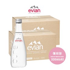 에비앙 천연 광천수, 330ml, 40개