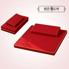 절방석 두꺼운 대형 원형 에스닉 캠핑 명상, F_빅레드-자수x베벨