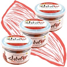 신학모 명인장 양념순살게장 꽃게살양념 순살꽃게장 게살비빔밥 게살비빔면, 3개, 300g