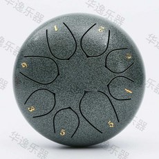 6인치 8음계 스틸 음계 악기 뮤직 텅드럼 행드럼 풀패키지, 1개