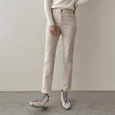 여자 면원단 슬림 FW 코튼팬츠 H라인 팬츠 (7667093A)
