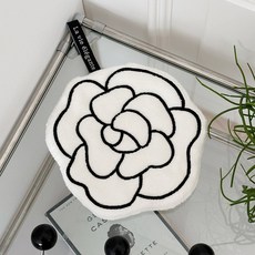 이이공브이샵 프렌치 오브제 핸드타올 고리형수건 키친행주, 까멜리아, 수건고리 포함, 1개, 면, 다회용