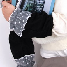 불꽃마켓 레이스 플레어 짧은팔토시 반토시 블랙 사무용팔토시 면토시