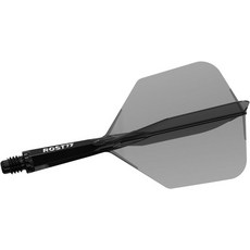 큐소울 ROST 77 통합 다트 샤프트 및 플라이트 빅 윙 모양 3종 세트, 28 Rose Red 28mm M, 1개