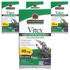 NATURE'S ANSWER 聖潔莓保健膠囊 40mg, 90顆, 4罐