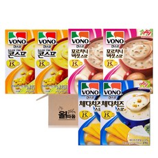 보노 스프 3종기획세트 옥수수알그대로 콘스프 3px2개+포르치니버섯스프 3px2개 +체다치즈스프 3px2개, 1세트, 360g