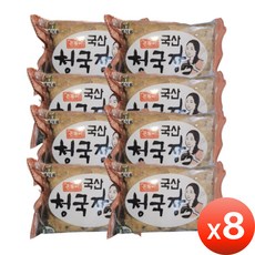 국산 청국장 100% 국산콩 냄새없는 깊고 구수한, 8개, 180g