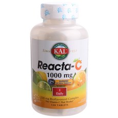 Kal Reacta-C 維他命C補充錠 1000mg, 120顆, 1罐