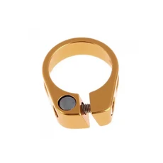 MOTSUV 자전거 시트 포스트 클램프 CNC 알루미늄 합금 사이클링 안장 시트 포스트 클램프 27.2/30.8/31.6mm 자전거 부품 시트 포스트, 34.9mm Gold, 1개