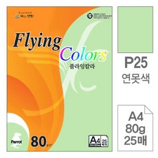 플라잉 칼라 P25 연못색 A4 80g 25매+셀러팩토리Shop, 빠른배송