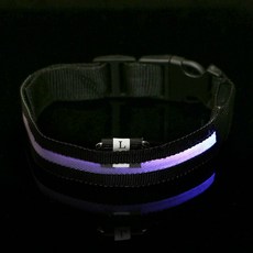 제임스마켓 LED 반려견 강아지 목줄 L 레인보우 강아지목줄